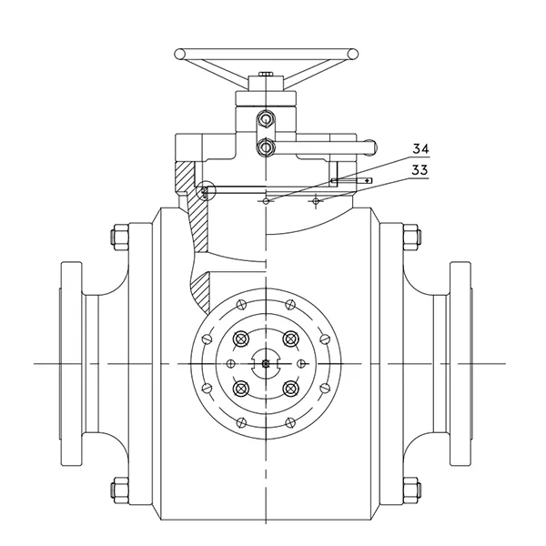 Pigging Valve 10 inch Class 600 Forged Steel API Standard Design RF ...